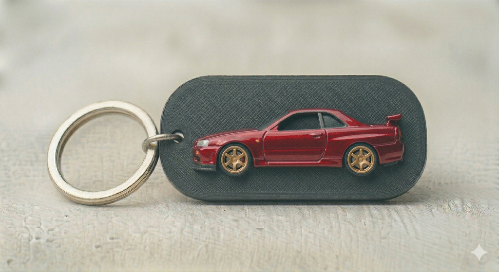 Nissan Skyline R34 GT-R Keychain