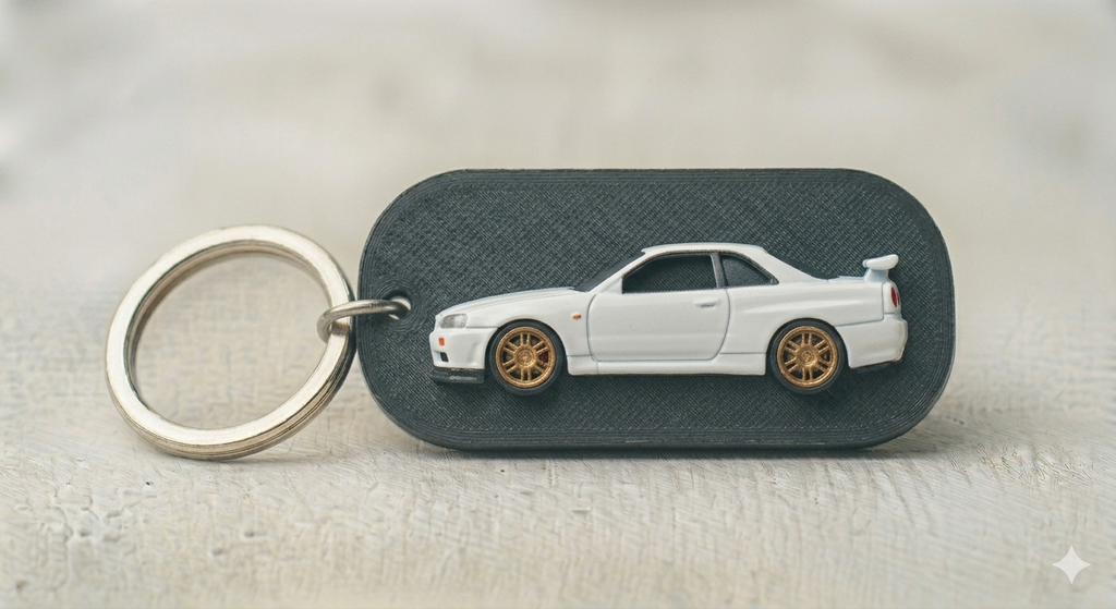 Nissan Skyline R34 GT-R Keychain