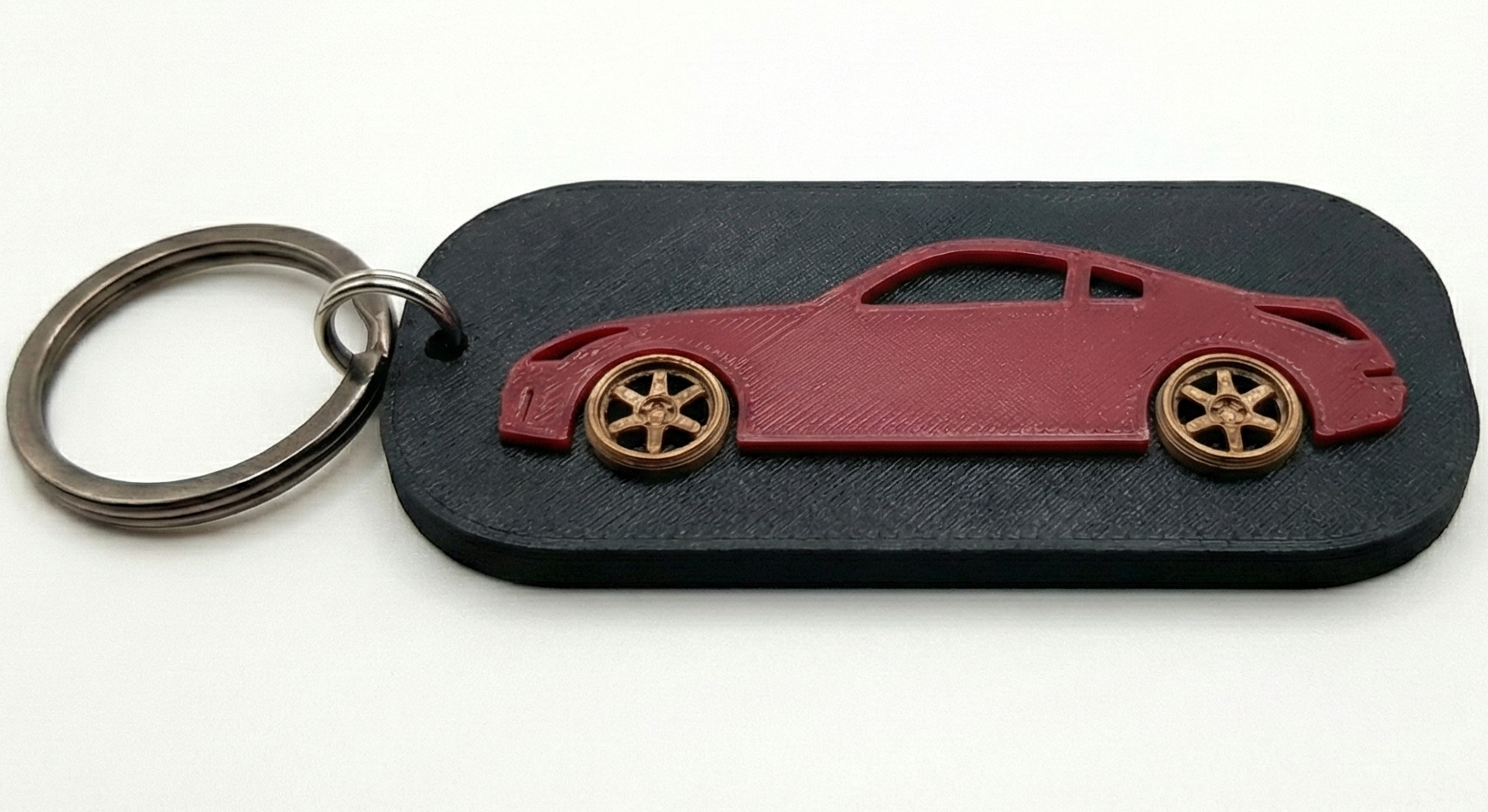 Custom 3D Printed Car Keychain - Personalized Sports Car Tag