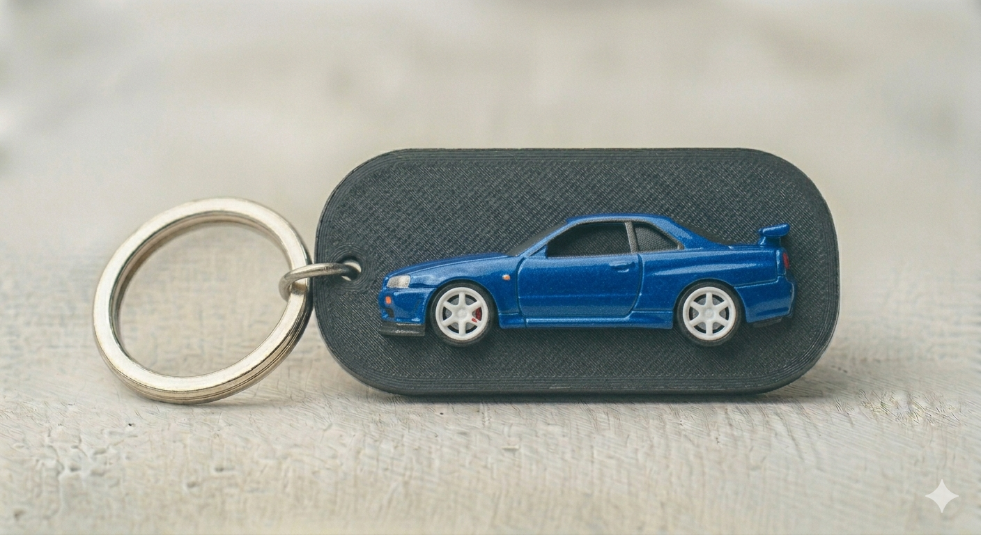 Nissan Skyline R34 GT-R Keychain
