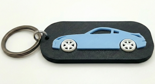 Custom 3D Printed Car Keychain - Personalized Sports Car Tag